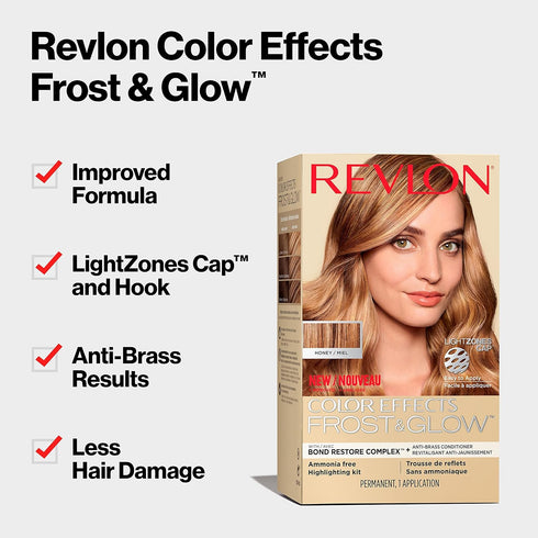 Revlon Color Effects Highlighting Kit, Permanent Hair Dye, For Balayage, Frosting, & Ombre Styling, 30 Honey, 8 Oz