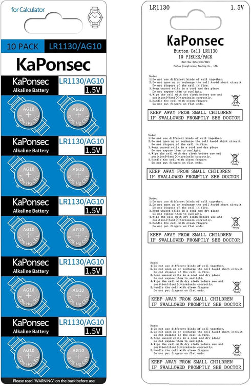 20 Pack LR1130 AG10 389 1.5V Button Coin Cell Batteries