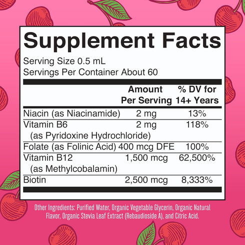 MaryRuth Organics Vitamin B Complex | Biotin | B12 | Niacin | Vegan | 2 Month Supply