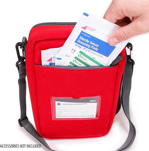 USA GEAR Diabetes Travel Case for Diabetic Supplies - Refrigerated Medicine Case with Shoulder Strap for Insulin Vials,