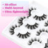 Losha Lashes 6 Pairs Fluffy False Eyelashes – 20mm Long Dramatic Faux Mink Strip 5D Lashes Pack for Makeup