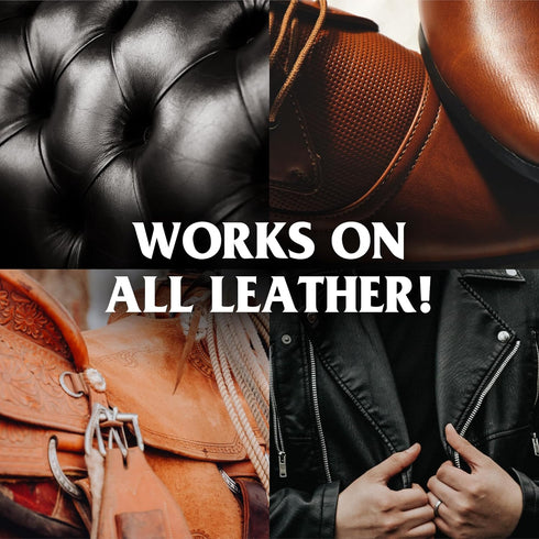 MR. LEATHER Cleaner and Conditioner (8 oz) - Hydrating and Water-Repelling Cream for All Leather