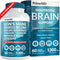 14-in-1 Lions Mane Supplement Capsules - Nootropic Brain Support with Ginkgo Biloba, 1300mg per Serving
