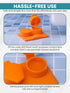 SPORTS WORLD VISION 4PC Flat Flip Top Contact Lens Cases | Colorful Travel Lens Holders with L/R Compartments