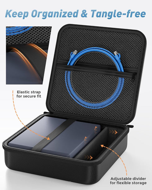 ProCase Travel Case for Electric Toothbrush Bundle with Hard Carrying Case for Glinet Travel Router