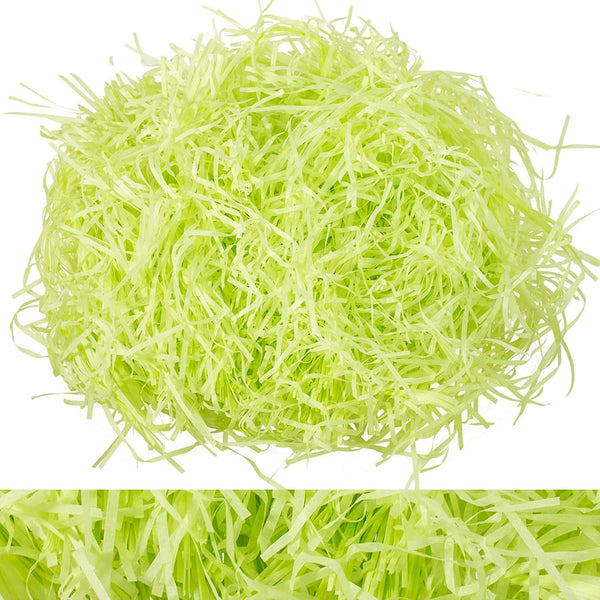 Whaline Basket Grass Craft Shredded Tissue Raffia Gift Filler Paper Shreds for DIY Gift Packaging, 120g, 4 Oz (Light