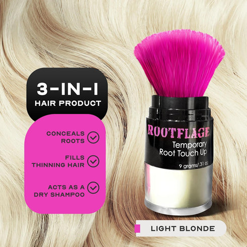 Light Blonde Hair Touch Up, Instant Root Concealer Powder for Roots and Hairline Filler