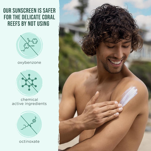 Sand Cloud Broad Spectrum Mineral Sunscreen for Body SPF 30, 3 Oz - Fragrance-Free Zinc Oxide Sunscreen for Sensitive