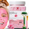 Jelly Face Mask for Facials - Bulgarian Rose Hydrating, Brightening & Nourishing Jelly Mask with Free Jade Roller &