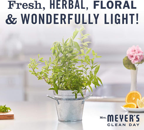 Mrs. Meyer's Clean Day Liquid Dish Soap (Lemon Verbena Scent, 16 oz) - Cruelty Free, Non-Toxic, Pack of 6