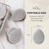KOL Face Scrubber, Charcoal Infused Exfoliating Facial Cleansing Pads, Disposable Exfoliator Face Sponge, 6 Count