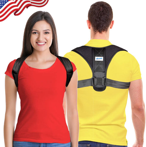 Posture Corrector for Men and Women, Adjustable Upper Back Brace for Clavicle Support and Pain Relief