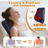 Joyset 3D Back Massager for Back Pain Deep Tissue, Shiatsu Lower Back Neck Massager with Heat, Kneading Massage Pillow