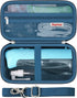Hard Travel Case for Water Flosser Teeth Picks, Portable Oral Irrigator Storage Holder with Zipper Mesh Bag for USB