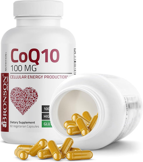 Bronson CoQ10 100 MG High Potency Cellular Energy Production, 60 Vegetarian Capsules