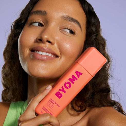 BYOMA Brightening Toner - Gently Exfoliating Facial Toner with Lipids & Lactic Acid - Alcohol Free, 5.07 fl. oz