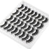 JIMIRE 16 Pairs 3D Faux Mink Fluffy Volume Natural False Eyelashes Pack