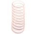 Mia Silkies Silicone Hair Elastics - Translucent Clear Rubber Bands for Women & Girls - 10pcs