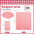 WDF 150 Pack Red Gingham Napkins, 3 Ply Disposable Red and White Checkered Guest Napkins