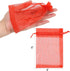 acDesign Jewelry Bags Drawstring - 200Pcs Organza Bags 4"x6" for Wedding Favor Bags, Candy Jewelry Makeup Pouches, Red