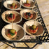 Raj Disposable Palm Leaf Bowls (25 Count, 4" Bowls), Strong Compostable Party Bowls for Lunch, Dinner, Birthday, Camping