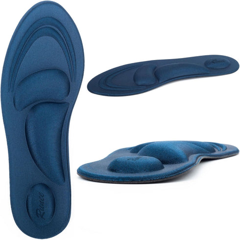 Runee Memory Foam Comfort Insole - Help Against Plantar Fasciitis and Foot Pain.