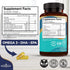 NEW AGE Omega 3 Fish Oil 2500mg Supplement - Non GMO, EPA, DHA Fatty Acids, Gluten Free (180 Softgels)