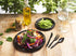1000 Count Black Silverware Set, 334 Plastic Forks, 333 Spoons, 333 Knives, Medium Weight BPA Free Disposable Cutlery
