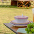 Hasdock 18 Count 16OZ, Macaron Color Sturdy Waterproof Disposable Petal Bowl Biodegradable Plant Fiber Tableware