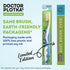 Pack 4, MOUTHWATCHERS Soft Flossing Toothbrushes, Value of Blue, Manual Toothbrush for Adults, Ultra Clean, Good