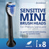 HX6088b 8 Pack demirdental Toothbrush Heads mini Sensitive Compatible with Philips Sonicare Toothbrush Heads - Soft