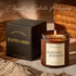 Putart 9oz Mahogany & Teakwood Highly Scented Candles for Home, Natural Soy Aromatherapy Organic Candle with Essential