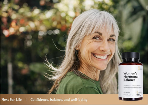 Next For Life 60 Womens Hormonal Balance Supplement Menopause & PMS Support Mood, Energy & Cycle Regulation Botanical