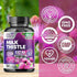 Milk Thistle Supplement 1000mg | 120 Capsules | Liver Cleanse Detox & Repair Formula with Herbal Extracts