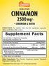 Ceylon Cinnamon Capsules 2500mg | 60 Pills | With Chromium and Biotin | Vegetarian, Non-GMO, and Gluten Free Supplement | By Sundance