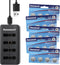 Konnoced Rechargeable LF2032 Coin Battery(20-Pack) with Dedicated Charger,Replacement for CR2032 for Car Key,