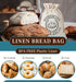 Set 2,Pretty Reusable Bread Bags for Sourdough, Bannetons Reusable Cotton Drawstring Bag, of Bags for Storing Flour