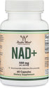 NAD Supplement - 500mg of 95% Pure NAD+ Per Serving, 30 Day Supply - Vegan Safe, Non-GMO by Double Wood