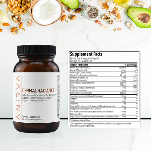 Skin Supplement with Antioxidants - Health and Beauty Supplements with Multivitamins for Glowing Skin
