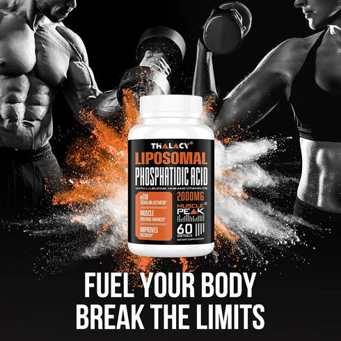 2000mg Liposomal Phosphatidic Acid, Muscle Builder, High Absorption Supplements for Men & Women, 120 Capsules