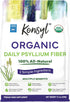 Konsyl Organic Psyllium Husk Powder, 5g Plant Based Soluble Fiber per Serving – USDA Organic, 12 Ounce (Pack of 1)