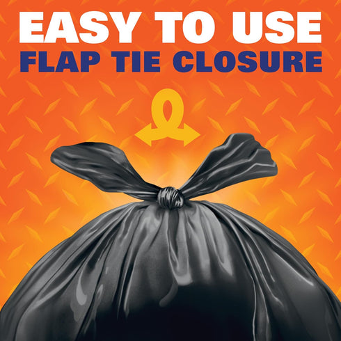 RFPE27744 30Gal - Hefty Easy Flaps LGE Trash Bags