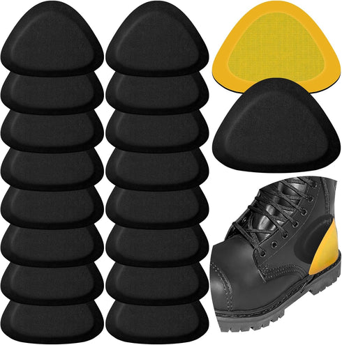 8 Pair Leather Heel Pads, Heel Grips for Pain Relief, Inserts for Improved Shoe Fit and Comfort
