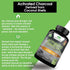 Activated Charcoal Capsules - 1,200 mg Vegan Supplement for Gas & Bloating, Natural Detox from Coconut Shells - 100