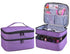 Nail Polish Organizer, Holds 30 Bottles, Double-layer Carrying Case with Handle (Purple)