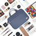 NISHEL Travel Makeup Bag, Portable Stand Up Cosmetic Organizer, Travel Case for Toiletries, Aegean-Blue