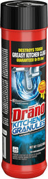 Drano Kitchen Granules Drain Clog Remover - Unclogs Grease or Cooking Oil Blockage, 17.6 oz
