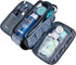 ZEEMO Extra Large Toiletry Bag for Men, Water-resistant Dopp Kit with Double Side Full Open Design for Travel, Black