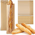 Yuanan 200 PCS Paper Bread Bag with Window, 23.2"X4.3"X1.6" French Bread Bags with