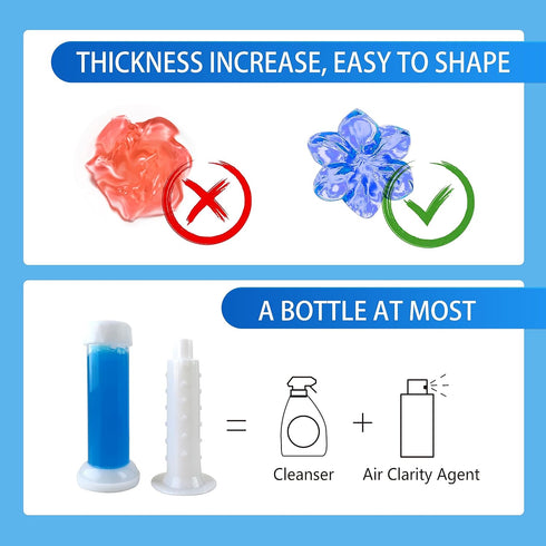 8Pcs Flower Stamp Toilet Gels, Toilet Stain Removal Cleaning Air Freshener, Toilet Scent Fresheners